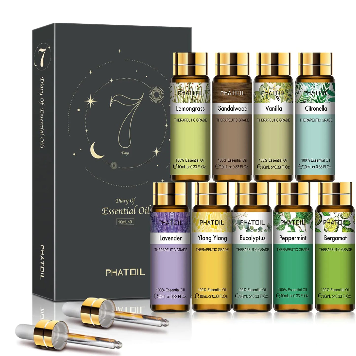 PureHaus Premium 9-piece Essential Oil Gift Set