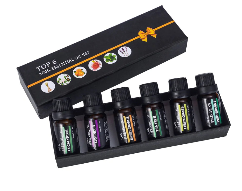 PureHaus Aromatherapy Essential Oils & Fragrance Oil 6-Piece Set