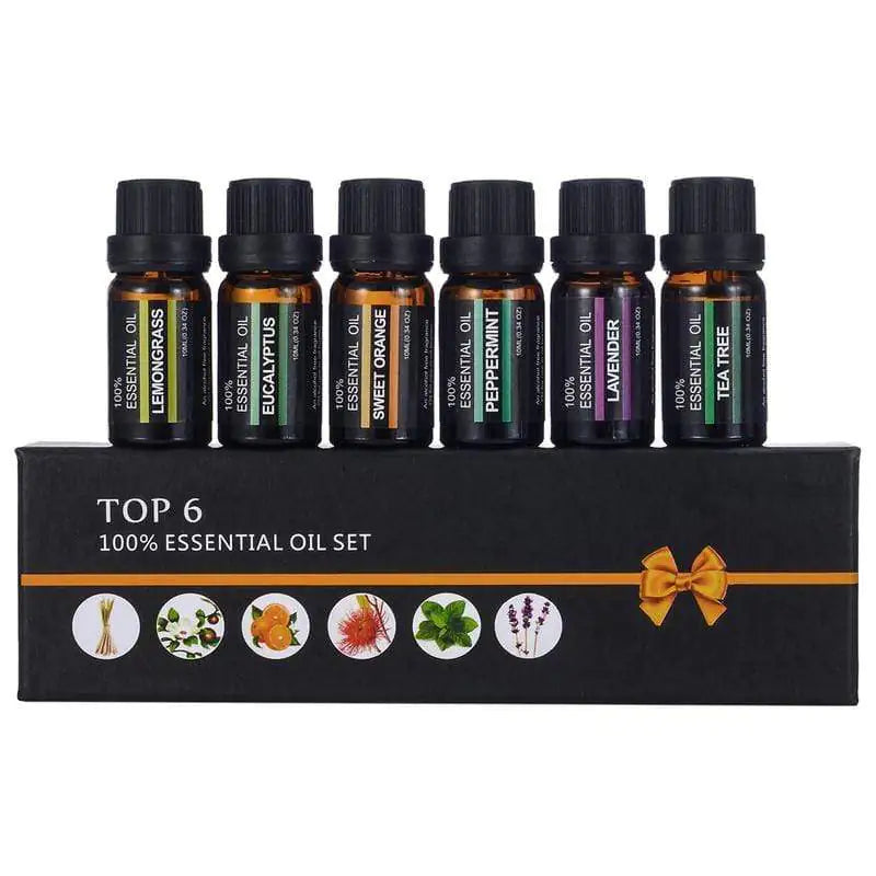 PureHaus Aromatherapy Essential Oils & Fragrance Oil 6-Piece Set