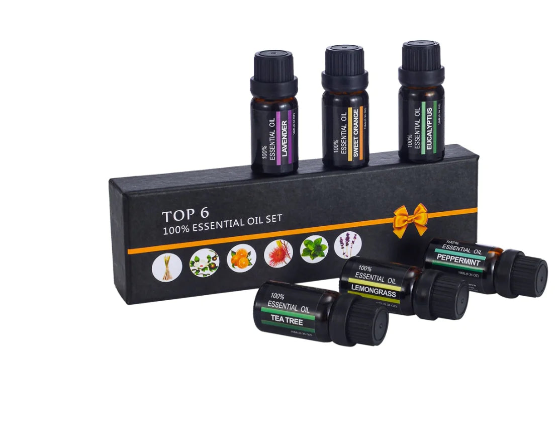 PureHaus Aromatherapy Essential Oils & Fragrance Oil 6-Piece Set