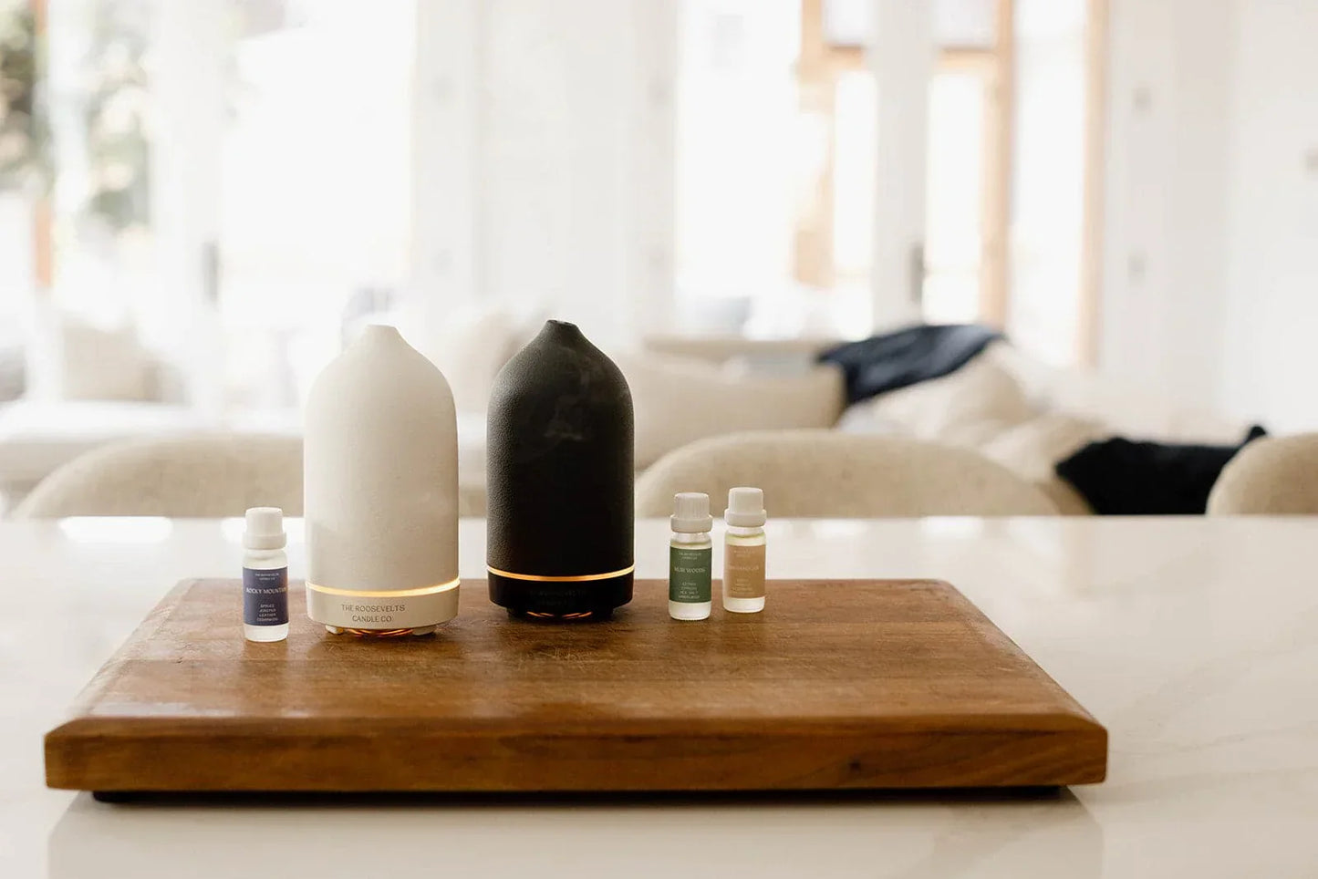 PureHaus Home Ambiance Essentials Set | Luxury Aromatherapy Diffuser + Oils + Wax Melts + Linen Mist