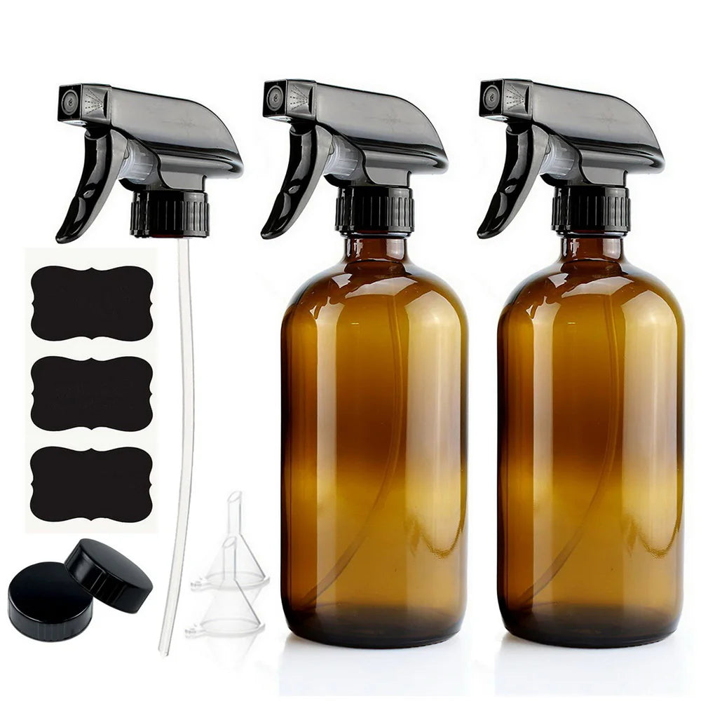 PureHaus Amber Refillable Glass Spray Bottle