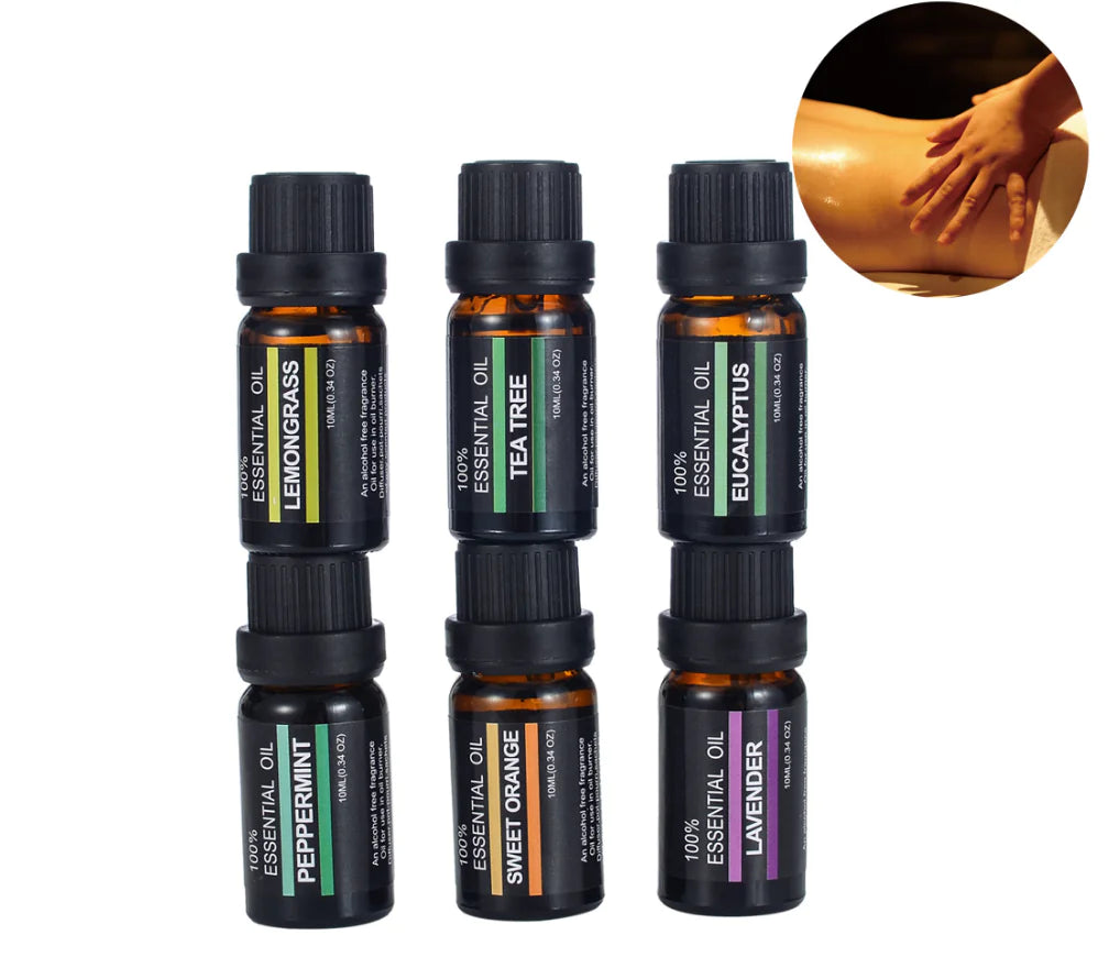 PureHaus Aromatherapy Essential Oils & Fragrance Oil 6-Piece Set