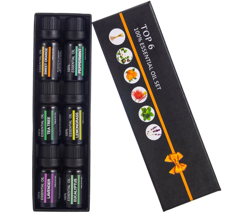 PureHaus Aromatherapy Essential Oils & Fragrance Oil 6-Piece Set