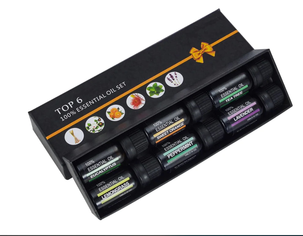 PureHaus Aromatherapy Essential Oils & Fragrance Oil 6-Piece Set